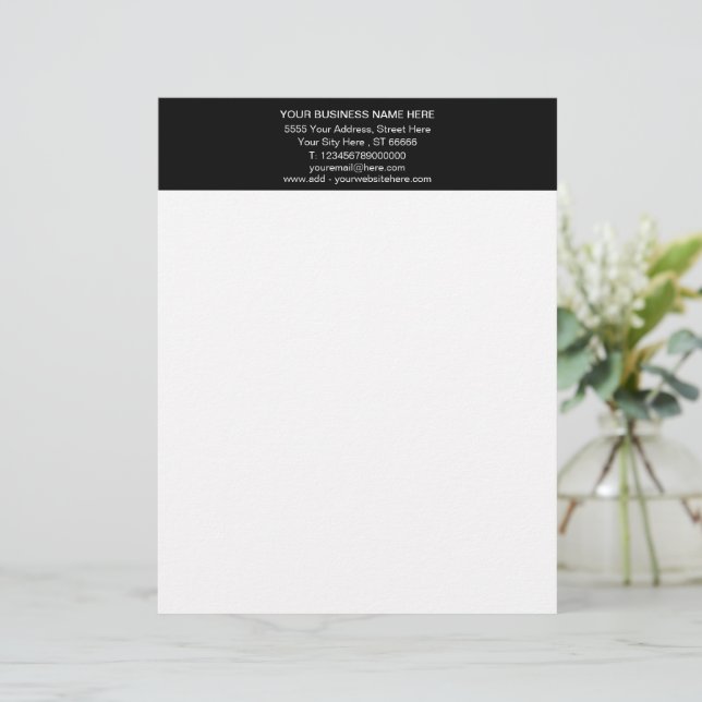 En-tête De Lettre Personnalisé Votre Propre En-Tête De Lettres Desig (Debout devant)