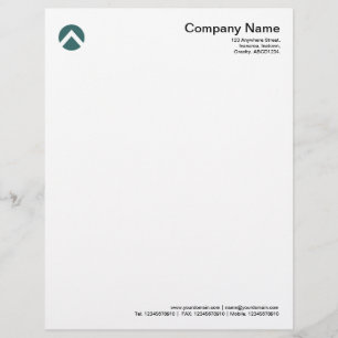 En-tête De Lettre Personnalisée Chevron cerclé - Moss Green