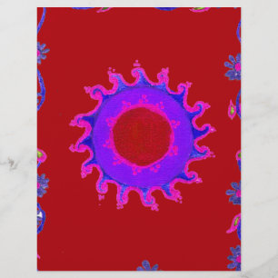 En-tête De Lettre Personnalisée Magnifique Inde extraordinaire Motif Mendi Art Des