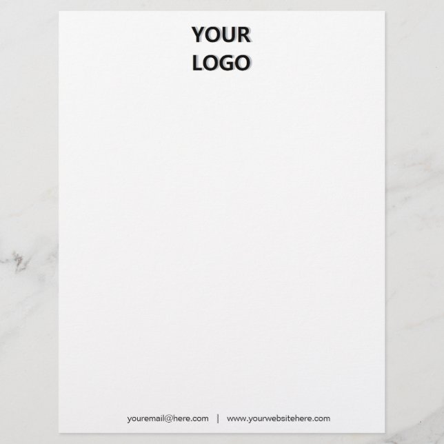 En-tête de lettre personnalisée Votre logo Adresse (Devant)