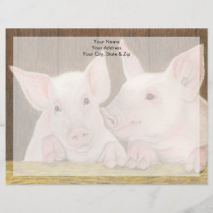 En-tête De Lettre Piglets