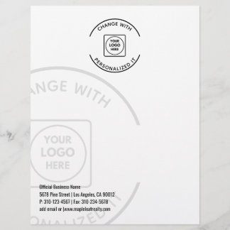En-tête De Lettre Professional Business Logo Watermark letterhead