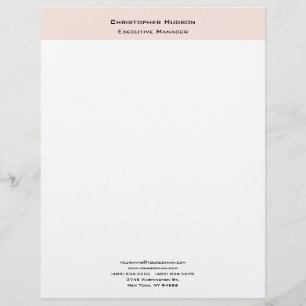 En-tête De Lettre Professionnel Moderne Minimaliste Simple Plain