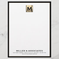 En-tête de lettre professionnelle Monogramme de lu