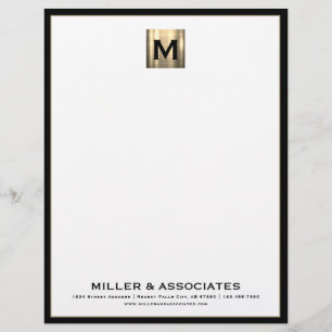 En-tête de lettre professionnelle Monogramme de lu