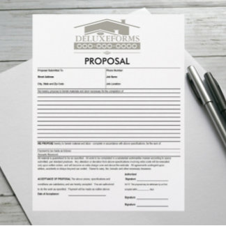 En-tête De Lettre Proposition de toiture gris
