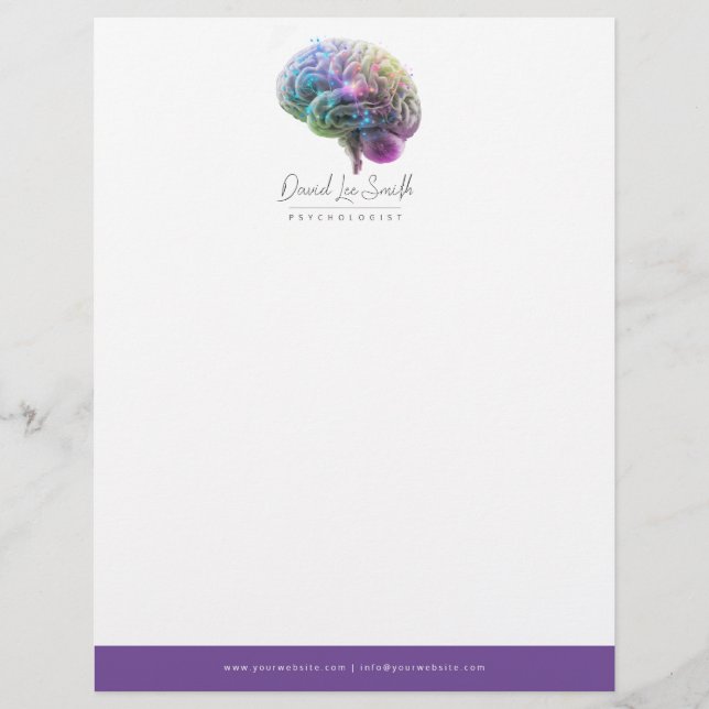En-tête De Lettre Psychologue / Neurologue (Devant)