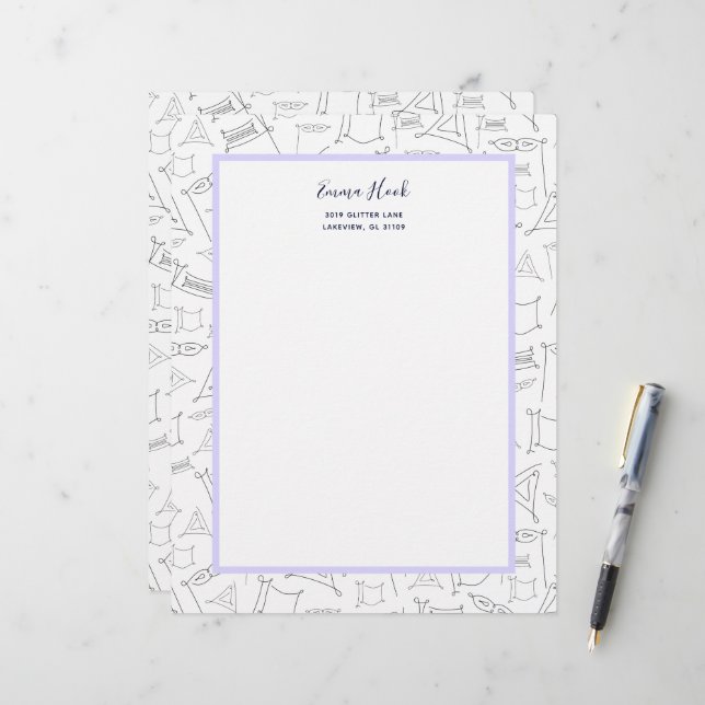 En-tête De Lettre Purim (homonymie) (Devant/Arrière en situation)