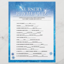 Quiz de Nursery Rhymes [Snowy Blue]