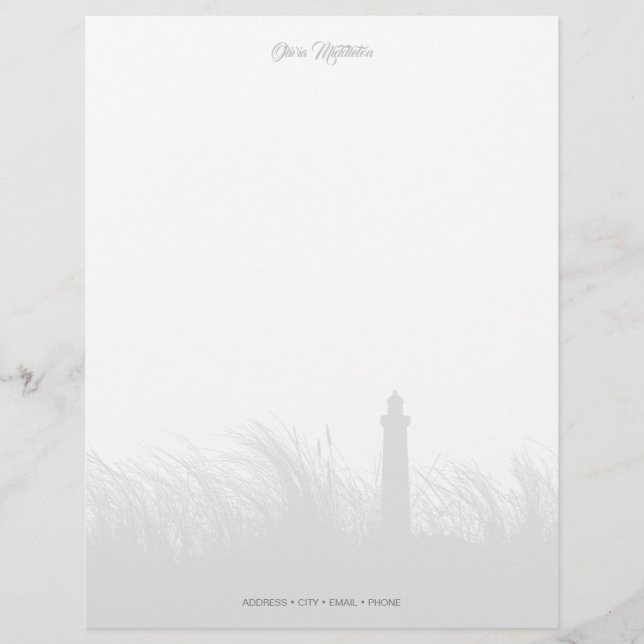 En-tête De Lettre Rive du phare customisé (Devant)