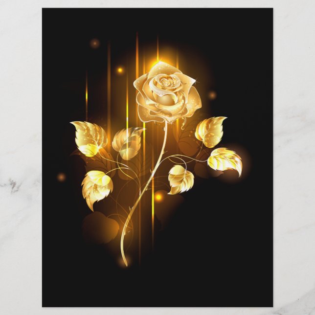 En-tête De Lettre Rose d'or ( rose d'or ) (Devant)