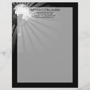 En-tête De Lettre Silver Sparkle