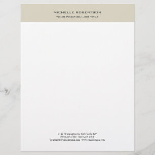 En-tête De Lettre Simple minimaliste moderne