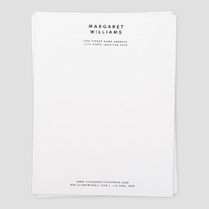 En-tête De Lettre Simple moderne minimaliste élégant en-tête Office