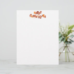 En-tête De Lettre SlipperyJoe's Thanksgiving feuille brun orange tar
