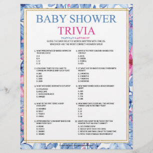 En-tête De Lettre Trivia bébé [aquarelles florales]