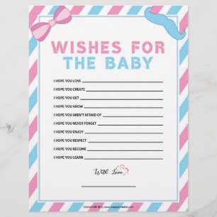 En-tête De Lettre Voeux Pour Le Bébé [Surprise Sexe]