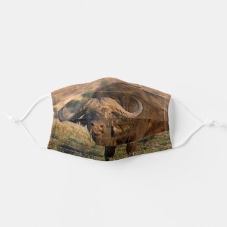 En Tissu Masque facial un vieux buffle de taureau