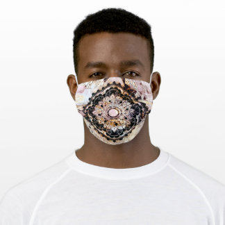 En Tissu Masque Visage Brown Gold de Mandala