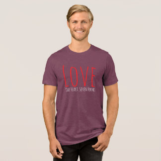 En Tri-matière Amour - Un cœur. Sept formes T-Shirt