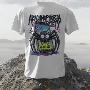 En Tri-matière Arachnophobia Society - Nous Vous Voyons T-Shirt