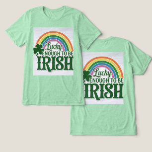 En Tri-matière Assez Chanceux Pour Être Un T-shirt Irlandais