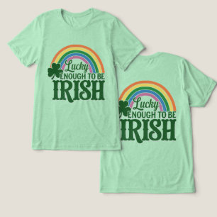En Tri-matière Assez Chanceux Pour Être Un T-shirt Irlandais