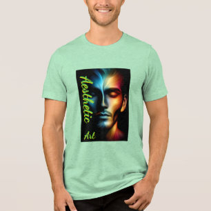 En Tri-matière Bella+Canvas T-Shirt homme tri-mélange, Blanc, Adu