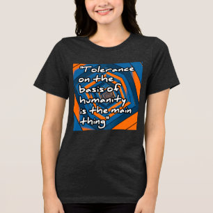 En Tri-matière Bella+Canvas T-Shirt Tri-blend pour Femme, Noir Un