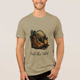En Tri-matière Bella+Canvas T-Shirt tri-mélange, Olive