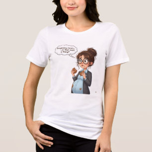 En Tri-matière « Cerveau de grossesse T-Shirt drôle Maternité m