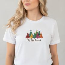 C'est la saison • T-Shirt à motif sapin de Noël