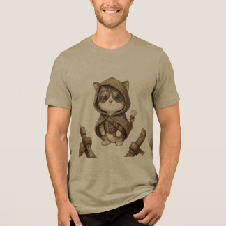 En Tri-matière Chemise T-shirt avec illustration de chouette géom