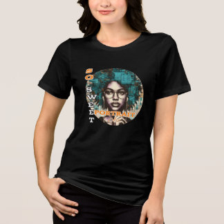 En Tri-matière Chemise T-shirt tri-mélange pour femme Bella+Canva