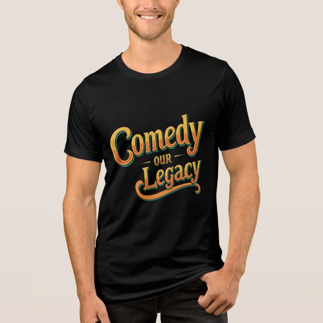 En Tri-matière Comedy Our Legacy - Bold & Funny Statement T-Shirt (Recto)