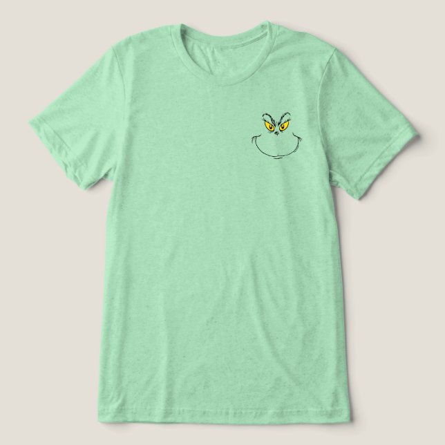 En Tri-matière Comment Grinch Stole Christmas Face T-Shirt (Design Recto)