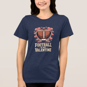En Tri-matière Conception de t-shirt de la Saint-Valentin de foot