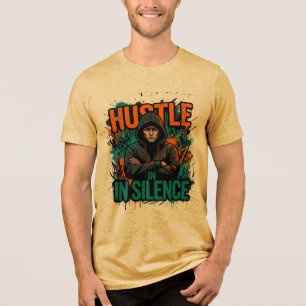 En Tri-matière Conception de T-Shirt Hoodie Streetwear Hustle in 