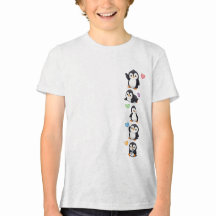 Cute Penguin Friends Kids T-Shirt — Adorable Pengu