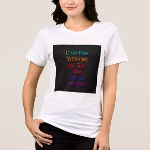 En Tri-matière Design de t-shirt pour filles
