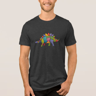 En Tri-matière Écailles cousues : T-shirt unisexe Stegosaurus Pat