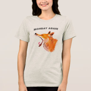 En Tri-matière Fantastique T-shirt Fox lundi de nouveau - Texte p