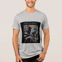 Feline sur T-shirt roue