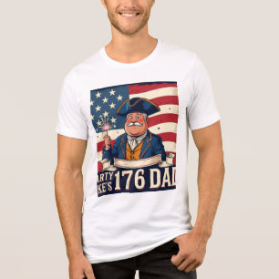 En Tri-matière Fête Comme 1776 Papa Celebration T-Shirt