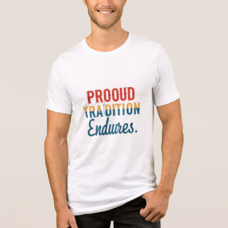 En Tri-matière "Fière Tradition Endures" T-shirt multicolore