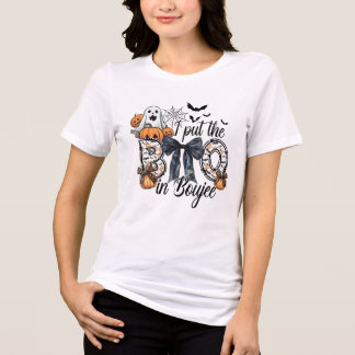 En Tri-matière Funny T-shirt Halloween - 'J'ai mis le livre à Bou