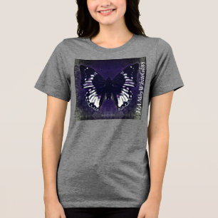 En Tri-matière HAMbyWG - T-shirt femme - papillon