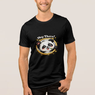 En Tri-matière Hey There Panda Men's T-Shirt