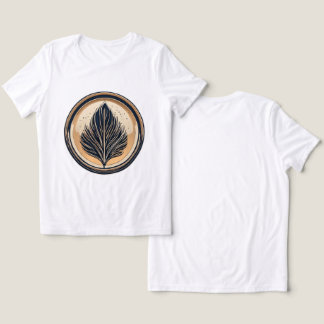 En Tri-matière Histoire Intemporelle - T-Shirt Plume Minimaliste