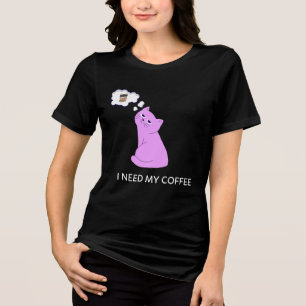 En Tri-matière J'ai besoin de mon café T-shirt amateur de Grumpy
